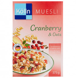 Kolln Muesli Cranberry & Oats   Box  375 grams